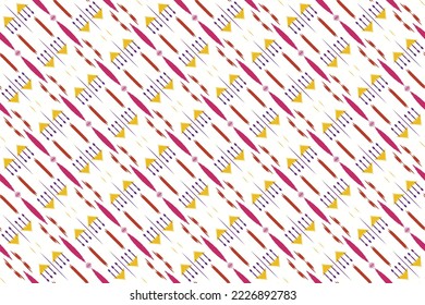 Motif ikat stripe batik textile seamless pattern digital vector design for Print saree Kurti Borneo Fabric border brush symbols swatches cotton