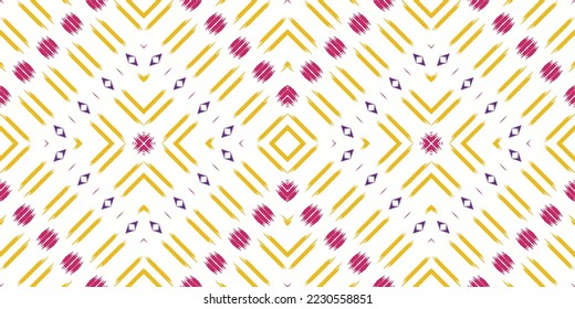Motif ikat stripe batik textile seamless pattern, Ikat Print digital vector design for Print saree Kurti Borneo Fabric border brush symbols swatches cotton