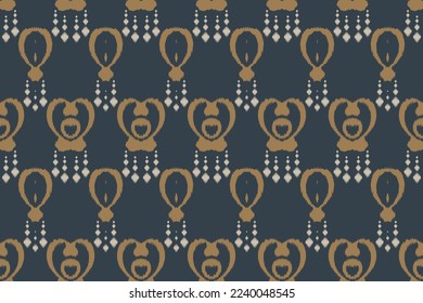 Motif ikat stripe batik textile seamless pattern digital vector design for Print saree Kurti Borneo Fabric border brush symbols swatches stylish
