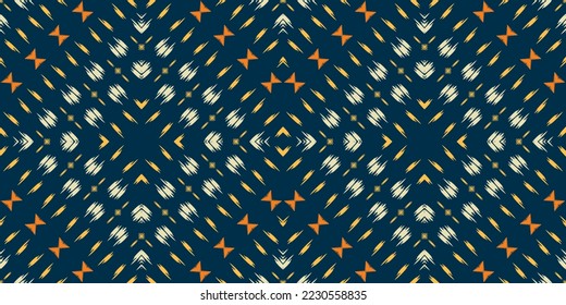 Motif ikat textura batik patrón sin costura, Ikat Imprimir diseño vectorial digital para Print saree Kurti Borneo Borneo Tejidos símbolos de pincel de borde swatters elegante