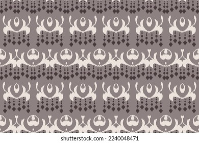 Motif ikat texture batik textile seamless pattern digital vector design for Print saree Kurti Borneo Fabric border brush symbols swatches cotton