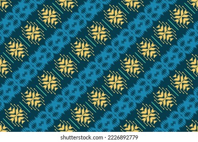 Motif ikat triangle batik textile seamless pattern digital vector design for Print saree Kurti Borneo Fabric border brush symbols swatches party wear