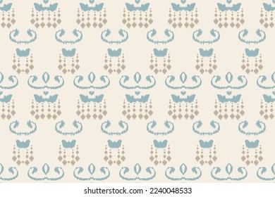 Motif ikat triangle batik textile seamless pattern digital vector design for Print saree Kurti Borneo Fabric border brush symbols swatches designer