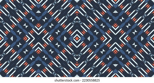Motif ikat vector batik textile seamless pattern, Ikat Print digital vector design for Print saree Kurti Borneo Fabric border brush symbols swatches party wear