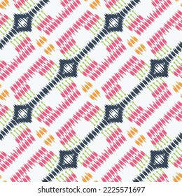 Motif ikkat or ikat damask tribal color Borneo Scandinavian Batik bohemian texture digital vector design for Print saree kurti Fabric brush symbols swatches