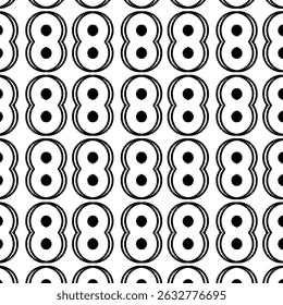 The motif in the image resembles the number eight arranged repeatedly