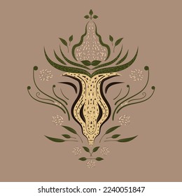 Motif inspired from leopard in forest
