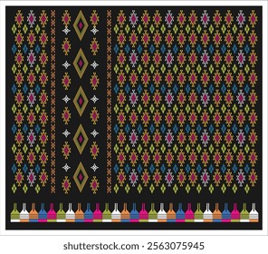 Motif Kain Tenun Songke from Manggarai - West Flores Indonesia