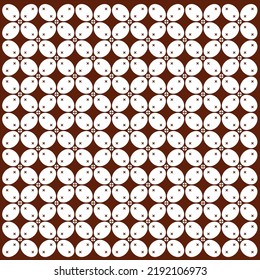 Motif Kawung  Batik Vector Background