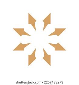 motif logo bullet logo simple icon leaf logo