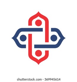 motif logo vector. celtic. arabesque.