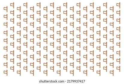 Motif and Pattern of Ancient Cave Drawing at Diriyah, Saudi Arabia. Vector Illustration.