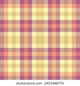 Motif pattern background textile, poncho fabric plaid texture. Blanket tartan seamless check vector in pink and light colors.