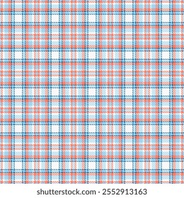 Motif pattern check background, sky texture vector textile. Scotland seamless plaid fabric tartan in cyan and white colors palette.