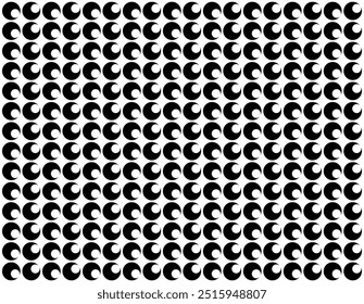 Motif Pattern Created by Deformation of the Circle Shape. Modern and Contemporary Style. Can use for Decoration, Background, Tile, Wallpaper, Wrapping, Fabric, Textile, Carpet, ect