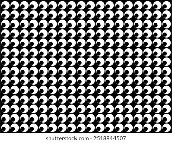 Motif Pattern Created by Deformation of the Circle Shape. Modern and Contemporary Style. Can use for Decoration, Background, Tile, Wallpaper, Wrapping, Fabric, Textile, Carpet, etc