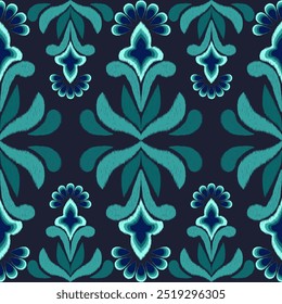 Motivo Diseño de patrón textil, étnico Ikat, a rayas, nativo tradicional, decoración hecha a mano obra de arte, marco, Tarjeta de regalo, Fondo de pantalla, adorno de tela de las mujeres, Vector, borde abstracto, alfombra, ilustración étnica