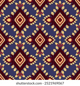 Motif Textile pattern design, Ethnic Ikat, striped, Native traditional, decor hand made artwork, frame, gift card, wallpaper, women cloth ornament, vector, abstract border, rug, Ikat fabric pattern