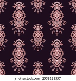 Motif Textile pattern design, Ethnic Ikat, striped, Native traditional, decor hand made artwork, frame, gift card, wallpaper, women cloth ornament, vector, abstract border, rug, ethnic illustration