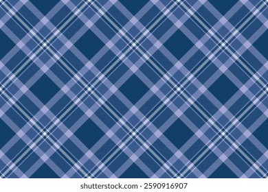 Motif textile pattern tartan, book check fabric background. Paper texture seamless plaid vector in cyan and blue colors palette.