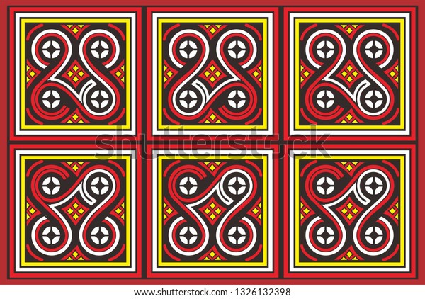  Motif  Toraja  Design Design Motif  Toraja  Stock Vector 