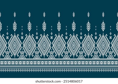 Motif tribal art. Geometric ethnic oriental seamless pattern traditional. Edge decoration. Mexican style. Design for background, illustration, fabric, clothing, carpet, textile, batik, embroidery.
