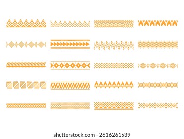Motif Tribal Pattern Element Set
