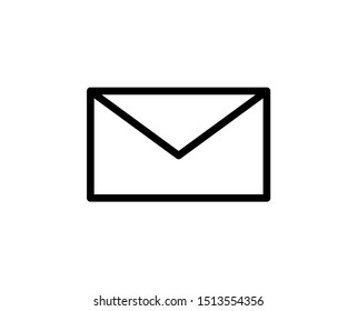 Motification line icon. Vector symbol in trendy flat style on white background. Mail sing for design.