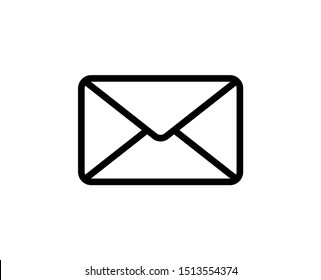 Motification line icon. Vector symbol in trendy flat style on white background. Mail sing for design.