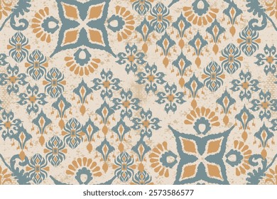 Motifs African boho Ikat floral paisley embroidery background.geometric ethnic oriental pattern traditional.Aztec-style abstract vector illustration. Design for texture, fabric, clothing, decoration