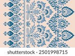Motifs African boho paisley Floral Ikat pattern embroidery border. Ethnic ikat floral Ethnic Indian Pattern Ikat pattern Ethnic Pattern.Border indian floral Aztec embroidery border seamless patterns.