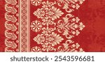 Motifs African boho paisley Floral Ikat pattern embroidery border. Ethnic ikat floral Ethnic Indian Pattern Ikat pattern Ethnic Pattern.Border indian floral Aztec embroidery border seamless patterns.