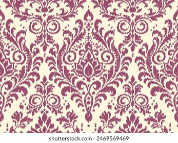 Motivos Boho Africano Paisley Floral Ikat patrón bordado borde. Patrón étnico indio Ikat patrón étnico. Patrón étnico. Patrón étnico. Borde de los patrones sin costuras de bordado azteca floral india.