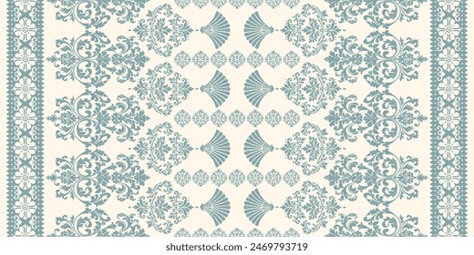 Motifs African boho paisley Floral Ikat pattern embroidery border. Ethnic ikat floral Ethnic Indian Pattern Ikat pattern Ethnic Pattern.Border indian floral Aztec embroidery border seamless patterns.