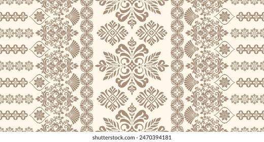 Motifs African boho paisley Floral Ikat pattern embroidery border. Ethnic ikat floral Ethnic Indian Pattern Ikat pattern Ethnic Pattern.Border indian floral Aztec embroidery border seamless patterns.