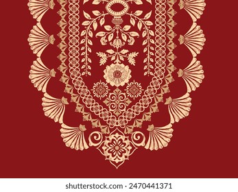 Motivos Boho Africano Paisley Floral Ikat patrón bordado borde. Patrón étnico indio Ikat patrón étnico. Patrón étnico. Patrón étnico. Borde de los patrones sin costuras de bordado azteca floral india.