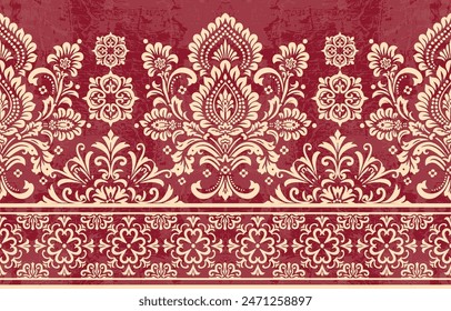 Motifs African boho paisley Floral Ikat pattern embroidery border. Ethnic ikat floral Ethnic Indian Pattern Ikat pattern Ethnic Pattern.Border indian floral Aztec embroidery border seamless patterns.