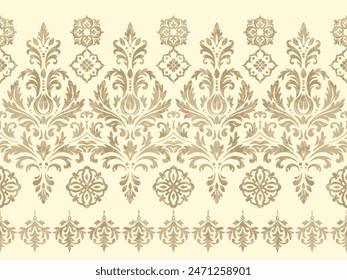 Motifs African boho paisley Floral Ikat pattern embroidery border. Ethnic ikat floral Ethnic Indian Pattern Ikat pattern Ethnic Pattern.Border indian floral Aztec embroidery border seamless patterns.