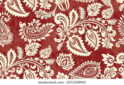 Motivos Boho Africano Paisley Floral Ikat patrón bordado borde. Patrón étnico indio Ikat patrón étnico. Patrón étnico. Patrón étnico. Borde de los patrones sin costuras de bordado azteca floral india.