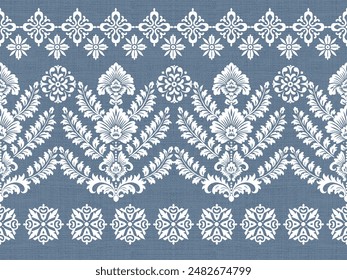 Motifs African boho paisley Floral Ikat pattern embroidery border. Ethnic ikat floral Ethnic Indian Pattern Ikat pattern Ethnic Pattern.Border indian floral Aztec embroidery border seamless patterns.
