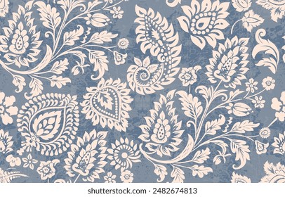 Motifs African boho paisley Floral Ikat pattern embroidery border. Ethnic ikat floral Ethnic Indian Pattern Ikat pattern Ethnic Pattern.Border indian floral Aztec embroidery border seamless patterns.