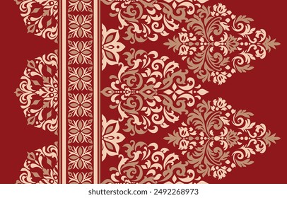 Motifs African boho paisley Floral Ikat pattern embroidery border. Ethnic ikat floral Ethnic Indian Pattern Ikat pattern Ethnic Pattern.Border indian floral Aztec embroidery border seamless patterns.