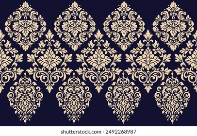 Motifs African boho paisley Floral Ikat pattern embroidery border. Ethnic ikat floral Ethnic Indian Pattern Ikat pattern Ethnic Pattern.Border indian floral Aztec embroidery border seamless patterns.