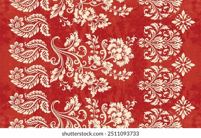 Motifs African boho paisley Floral Ikat pattern embroidery border. Ethnic ikat floral Ethnic Indian Pattern Ikat pattern Ethnic Pattern.Border indian floral Aztec embroidery border seamless patterns.