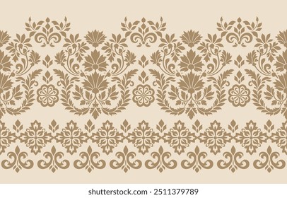 Motifs African boho paisley Floral Ikat pattern embroidery border. Ethnic ikat floral Ethnic Indian Pattern Ikat pattern Ethnic Pattern.Border indian floral Aztec embroidery border seamless patterns.