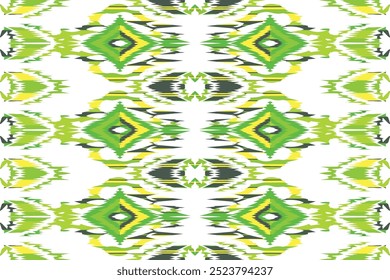 Motifs African boho paisley Floral Ikat pattern embroidery border. Ethnic ikat floral Ethnic Indian Pattern."This content was created using vector drawing tools and software, not generated by AI"