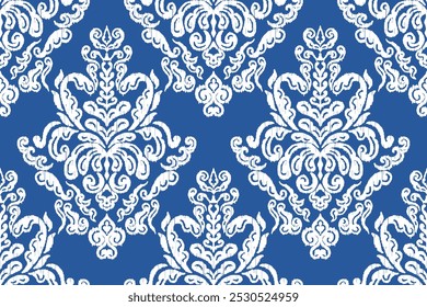 Motifs African boho paisley Floral Ikat seamless pattern embroidery border. Ethnic ikat floral Ethnic Indian Pattern Ikat pattern Ethnic Pattern.Border floral Aztec embroidery border seamless patterns