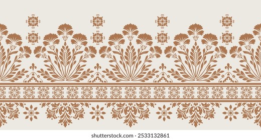 Motifs African boho paisley Floral Ikat pattern embroidery border. Ethnic ikat floral Ethnic Indian Pattern Ikat pattern Ethnic Pattern.Border indian floral Aztec embroidery border seamless patterns.