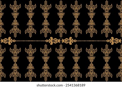 Motifs African boho paisley Floral Ikat seamless pattern embroidery border. Ethnic ikat floral Ethnic Indian Pattern Ikat pattern Ethnic Pattern.Border floral Aztec embroidery border seamless patterns