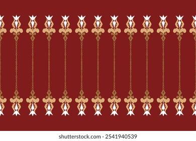 Motifs African boho paisley Floral Ikat seamless pattern embroidery border. Ethnic ikat floral Ethnic Indian Pattern Ikat pattern Ethnic Pattern.Border floral Aztec embroidery border seamless patterns